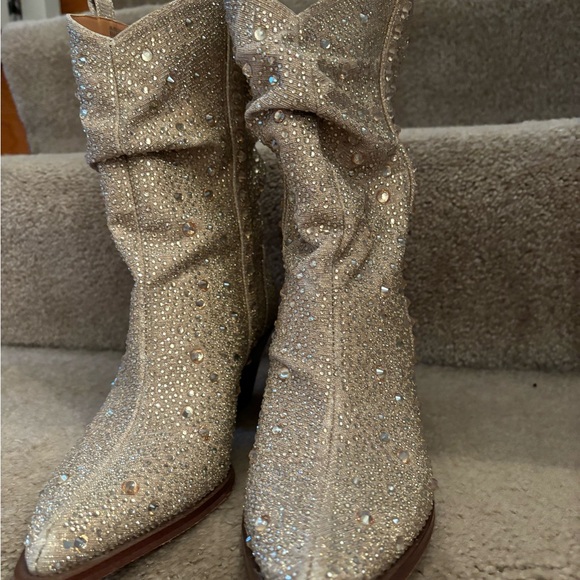 Jessica Simpson Rhinestone Boots size 6 - Picture 7 of 10